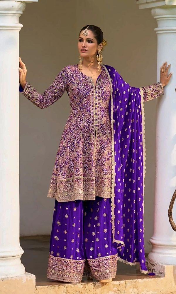 Peplum Sharara Suit